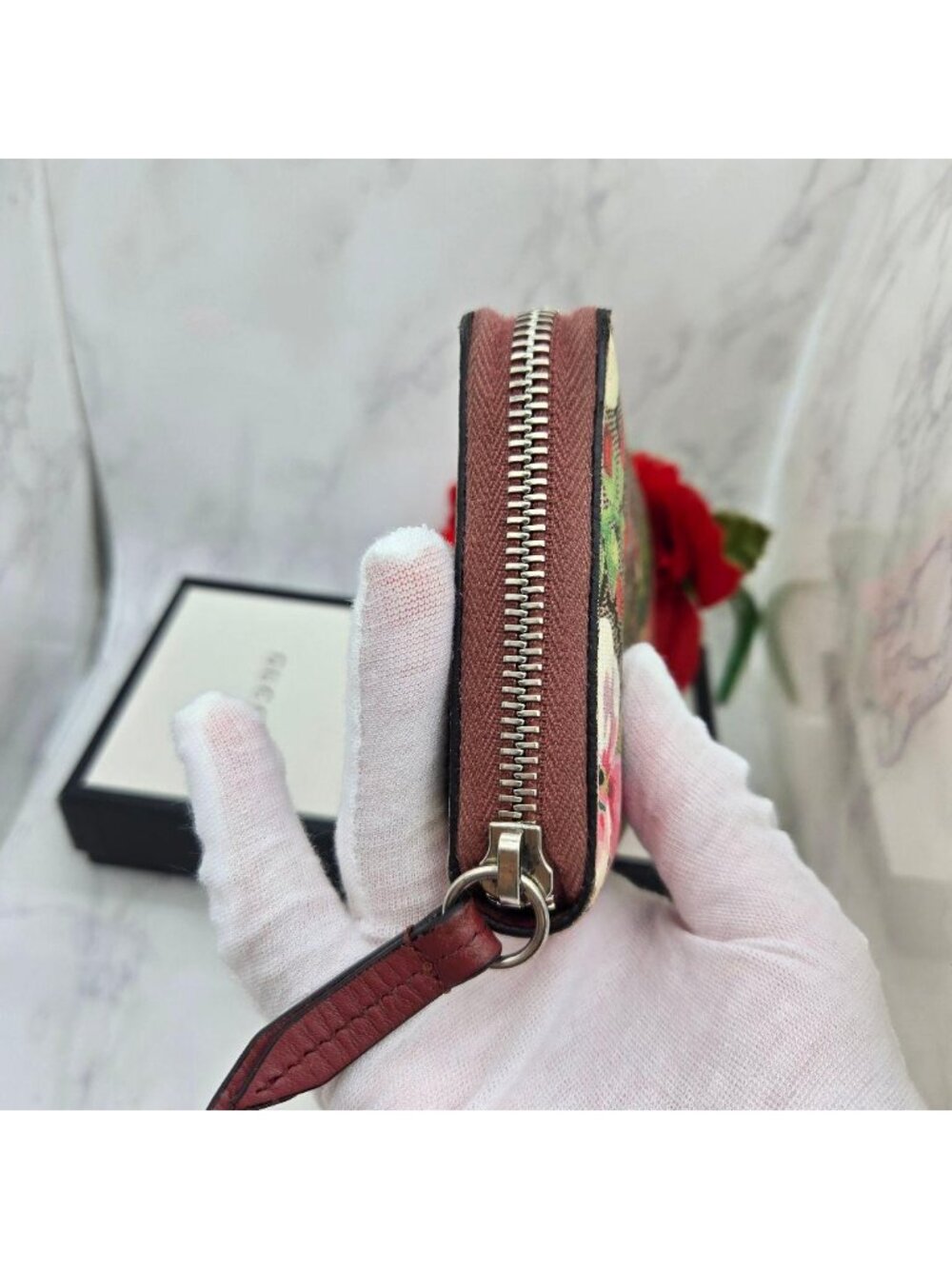 Gucci Wallet Blooms Flower Pink - Picture 8 of 14